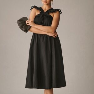 Anthropologie En Saison Eyelet Halter A-Line Dress